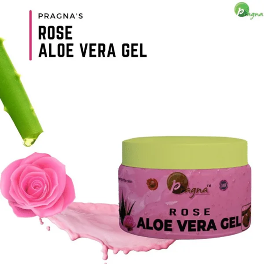 Pragna Rose Aloevera Gel is 100% pure and natural. . It relieves skin irritation. It helps in the tightening of the skin. - Image 2