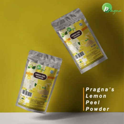 Pragna’s Lemon powder is very low in calories while high in fiber, vitamin C, and D-limonene. It also contains several minerals. - Image 2