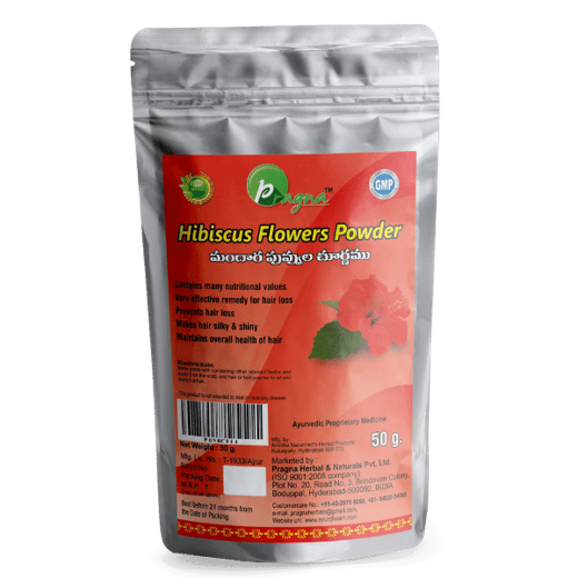 Pragna’s Hibiscus Flower Powder is 100% pure and natural. It lightens, brightens, and whitens the skin, as well as decreasing open pores and improving skin tone and texture.