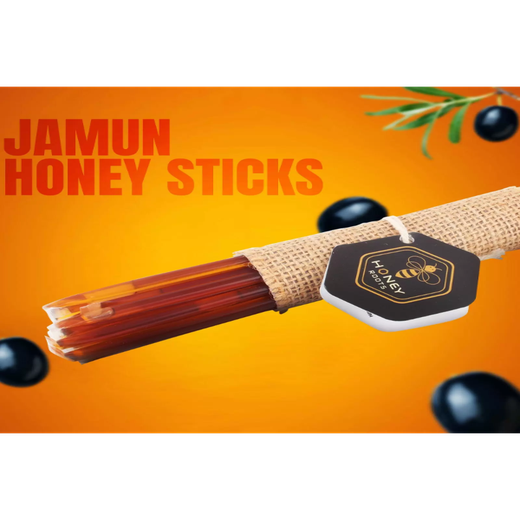 Jamun Raw Honey sticks (bunch of 16 sticks)( 80g)