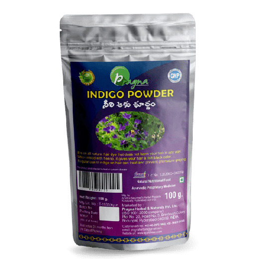 Pragna’s Indigo Powder is 100% pure and natural. It can help with hair growth and baldness treatment.