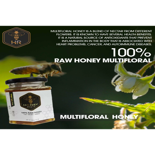 Multifloral  Raw Honey 300g - Image 3