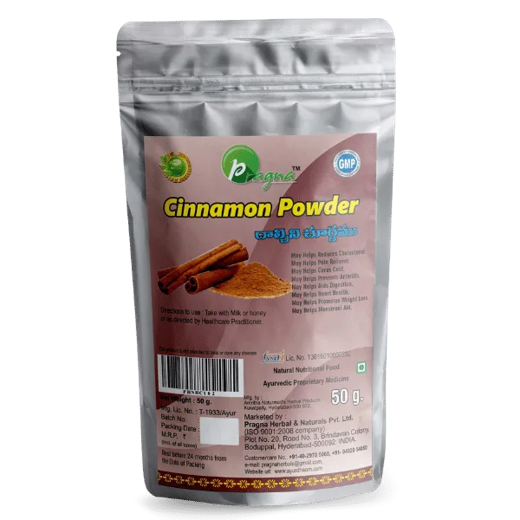 Pragna’s Cinnamon (Dalchini) powder is loaded with powerful antioxidants that protect your body from oxidative damage caused by free radicals.