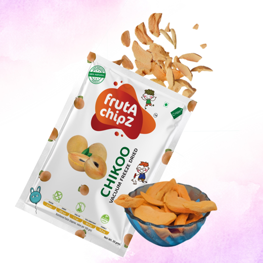 frutA chipZ Freeze Dried Chikoo 20 Gms/ JackFruit 20 Gms/ Pineapple 20 Gms  | 100% Natural | Healthy Fruit Chips | Ready to EAT | Crunchy | - Image 3