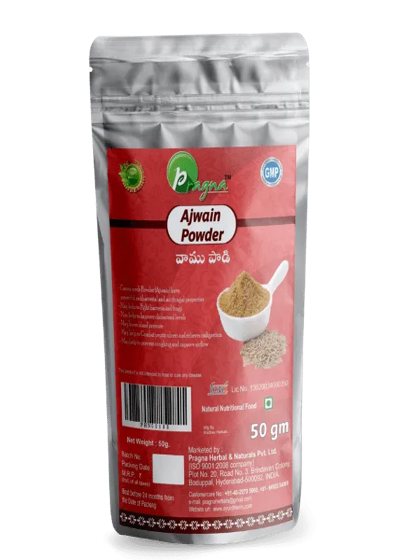 Pragna’s Ajwain Powder helps to fight against germs and fungus.