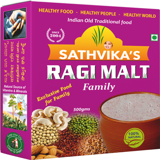 Ragi Malt Family (500 grams) Pack Of 1.