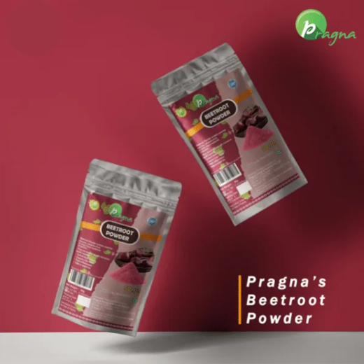 Pragna’s Beetroot Powder is highly nutritious and packed with essential vitamins, minerals, and plant compounds, many of which have medicinal properties. It also contains a high concentration of nitrates, which can help lower your blood pressure levels. This may lead to a reduced risk of heart disease and stroke. Beetroot powder has potent anti-inflammatory properties. - Image 2