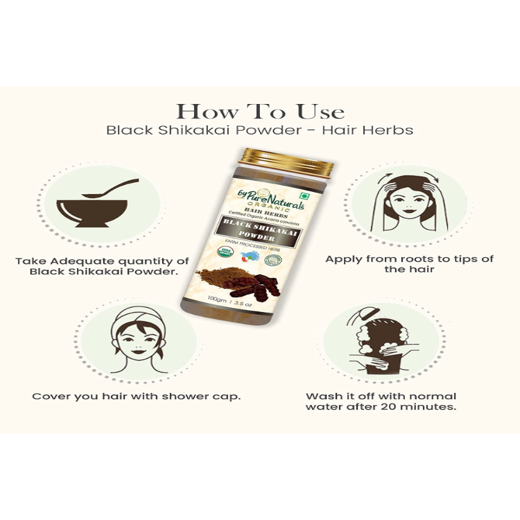 Natural Herbal Organic Black Shikakai Powder - Image 3