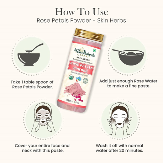 Natural Herbal Organic Rose Petal Powder - Image 3