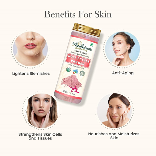 Natural Herbal Organic Rose Petal Powder - Image 4