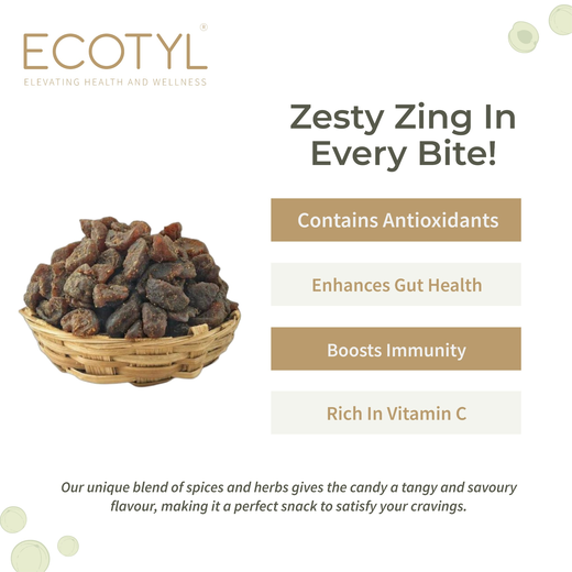 Ecotyl Amla Candy (Chatpata) | After Meal Digestive | Good for Gut Health | 250g - Image 2
