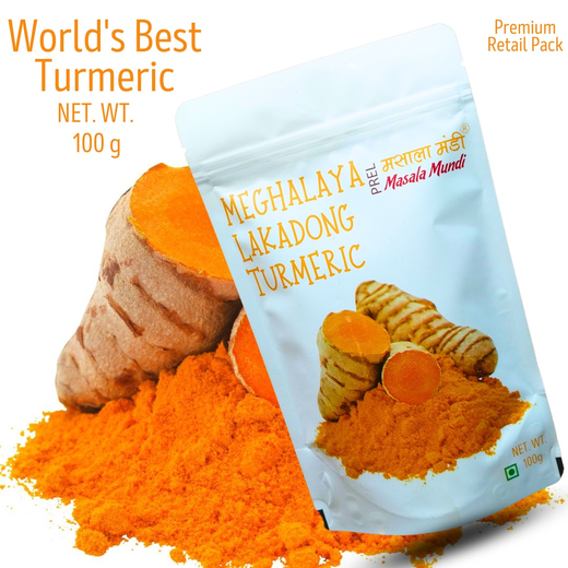 Masala Mundi Lakadong Turmeric Powder | 7+% Curcumin | Sourced from Jaintia Hills, Meghalaya 250gm (Pack of 2)