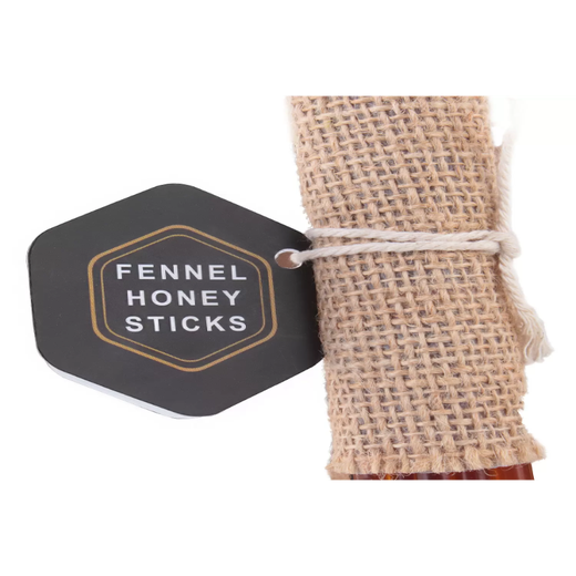 Fennel Raw Honey sticks (bunch of 16 sticks)( 80g) - Image 2