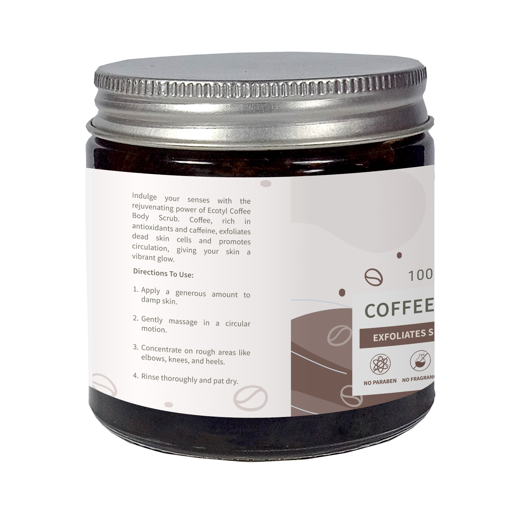 Ecotyl Natural Coffee Body Scrub | For Gentle Exfoliation | No Silicones & Mineral Oil | 100g - Image 3