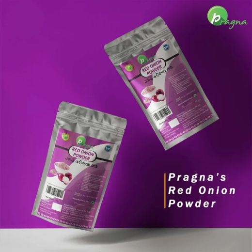 Pragna’s Red Onion Powder is 100% pure and natural. It promotes new hair development by increasing blood circulation in the hair follicles. - Image 2