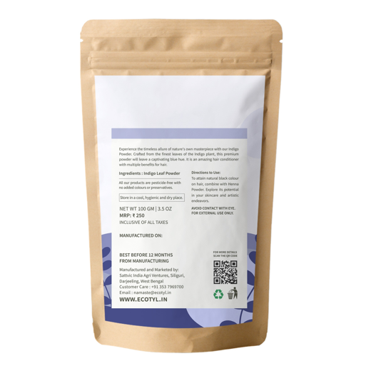Indigo Powder | Neel Avuri | Natural Hair Dye | Hair Conditioning | 100g - Image 4