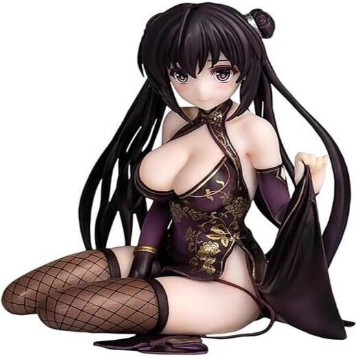 LUNK Tougetsu Matsuri Cheongsam Figure 5.1" Anime Illustration Original Painting Figures Tougetsu Matsuri Statue Action Figure Desktop Collections - Image 2