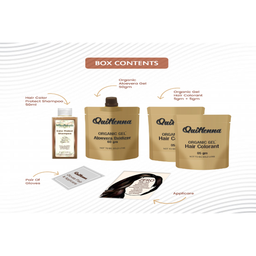 Damage Free Organic Gel Hair Color Light Golden Brown 5G - Image 3