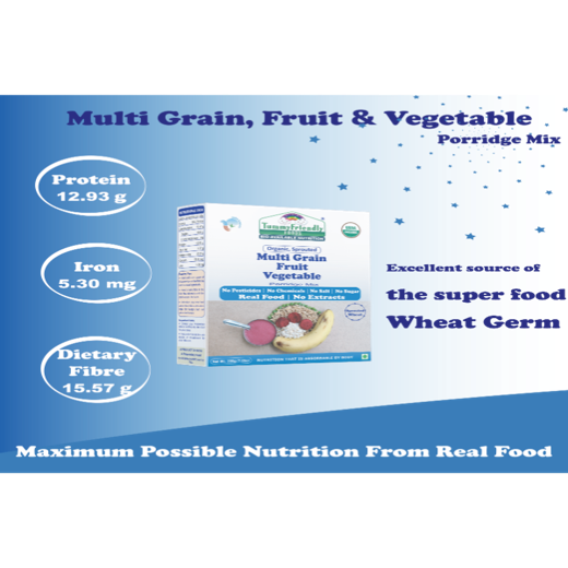Sprouted Multi Grain Fruit Vegetable (Sprouted Wheat, Oats, Banana, Beetroot, Green Peas) Porridge M - Image 4