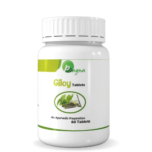 Pragna’s Giloy Tablet is a natural antiseptic and blood purifier that helps treat acne, allergies, and other skin conditions by removing harmful germs and toxins from the bloodstream.
