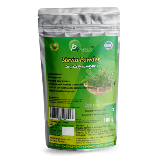 Pragna Stevia Powder is 100% pure and natural. eneficial to diabetics. Stevia’s natural sweetening qualities can be changed by adding sugar. - Image 3