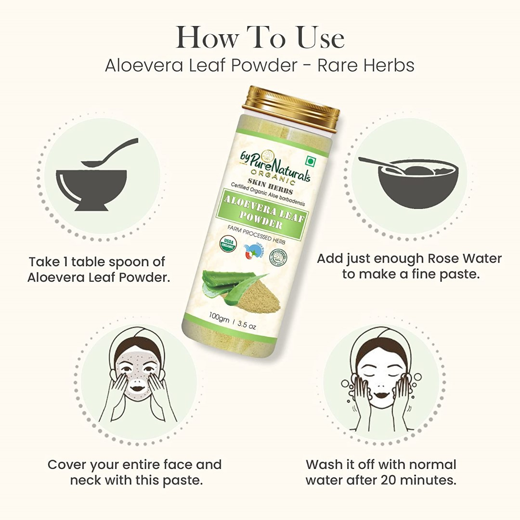 Natural Herbal Organic Aloevera Leaf Powder - Image 3