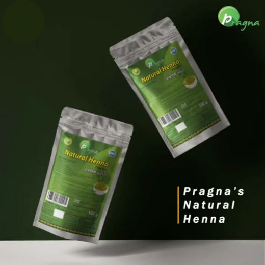Pragna Natural Henna Powder is 100% pure and natural. Henna is absolutely harmless and has no adverse effects in its natural state. It makes your hair shaft stronger and smoother. - Image 2