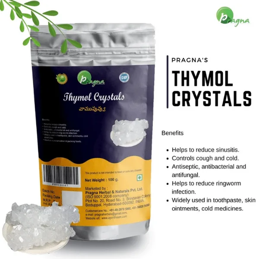 Pragna’s Thymol has various antibacterial, antifungal and antiseptic qualities. It is used in dusting powders for the treatment of ringworm infections. - Image 4