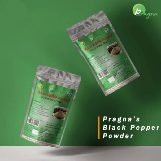Pragna Black Pepper powder is 100% pure and natual. Antioxidants are plentiful in black pepper. They help to decrease cholesterol levels, improve digestion, and control blood sugar levels. - Image 4