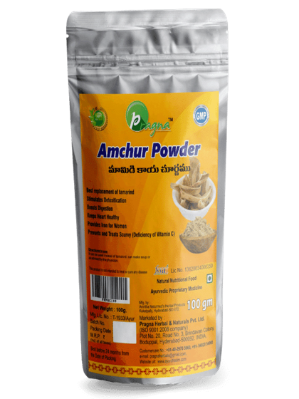 Pragna’s Amchoor Powder contains high levels of vitamin A, C, D, B6, and beta carotenes that help remove impurities, detoxify the body, and cure anemia. - Image 3