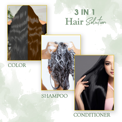 Hair Colour Shampoo- 1N Natural Black 200ml - Image 4