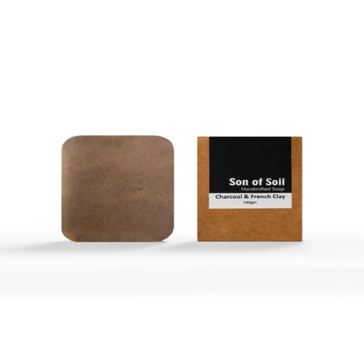 Handmade Soap with Activated Charcoal Soap and French Clay for Removing Blackheads, Excess Oil and Deep Cleansing| Ensures Dirt Free Skin| No Colours| No Parabens| Vegan 120 gm each (Pack Of 5) - Image 4