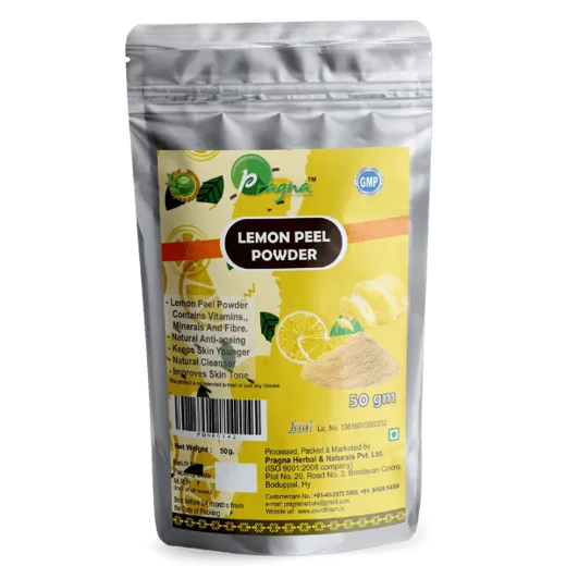 Pragna’s Lemon powder is very low in calories while high in fiber, vitamin C, and D-limonene. It also contains several minerals. - Image 3