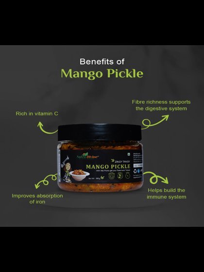 Zingy Tange Mango Pickle - 350g - Image 2