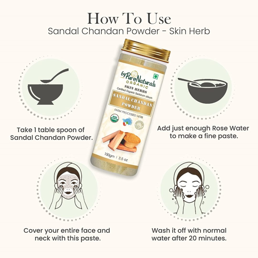 Natural Herbal Organic Sandal Chandan Powder - Image 3