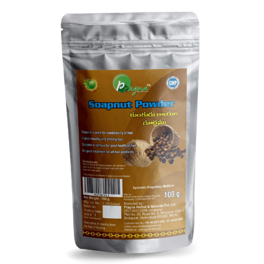 Pragna Soapnut Powder is 100% pure and natural. . The natural surfactant saponin in reetha plant offers foaming properties and soapy texture which helps in clearing dirt, dust and oil in the hair - Image 3