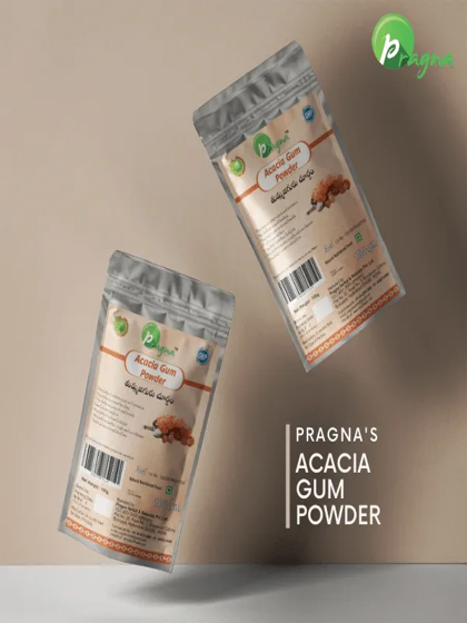 Pragna’s Acacia Gum Powder helps in the relief of coughs and sore throats, as well as weight loss, skin irritation, and wound healing. - Image 4