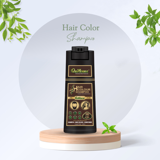 Hair Colour Shampoo- 3N Dark Brown 400ml - Image 2