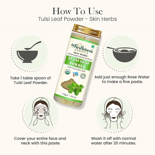 Natural Herbal Organic Tulsi Leaf Powder - Image 4