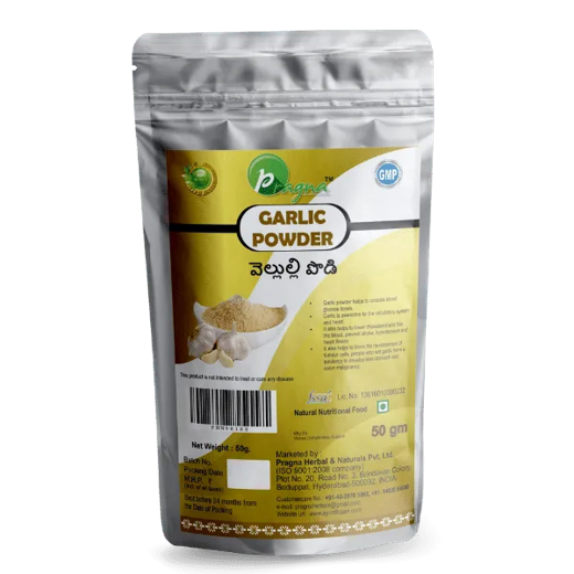 Pragna Garlic powder is 100% pure and natural.it Support the prevention and treatment of cardiovascular disease. - Image 3