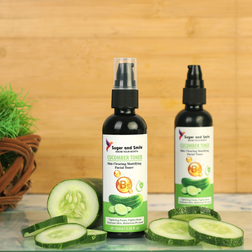 Cucumber face toner pack of 2(100ml each) - Image 4