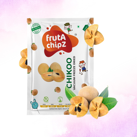 frutA chipZ Freeze Dried  Banana 30 Gms/ Chikoo 20 Gms/ Pineapple 20 | 100% Natural | Healthy Fruit Chips | Ready to Eat | Crunchy | - Image 2