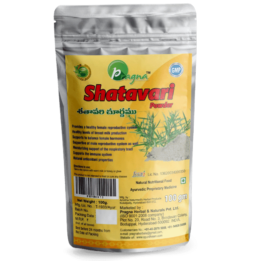 Pragna’s Shatavari powder helps breastfeeding women boost milk supply and reduce mood swings.
