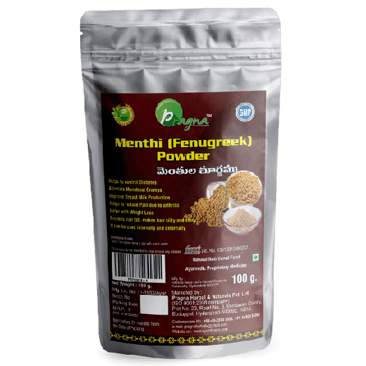 Pragna Fenugreek powder is 100% pure and natural. Reduce the risk of heart and blood pressure conditions. - Image 3