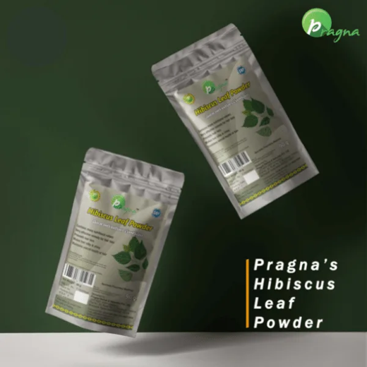 Pragna Hibiscus Leaf Powder is 100% pure and natural. It helps in the prevention of hair loss. - Image 4