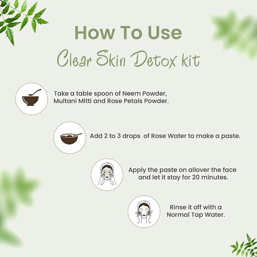 Natural Herbal Organic Clean Skin Detox Kit - Image 3