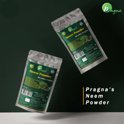 Pragna Neem Powder is 100% pure and natural. Neem leaf powder purifies the blood, battles free radical damage, flushes out toxins, treats insect bites and cures ulcers. - Image 2