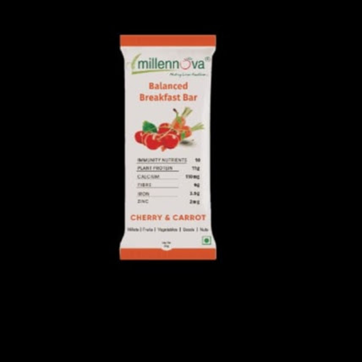 BALANCED BREAKFAST  BAR -  CARROT & CHERRY -Pack of 3 - Image 4