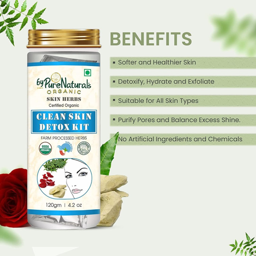 Natural Herbal Organic Clean Skin Detox Kit - Image 4