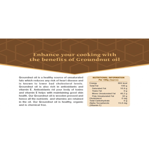 Pragati Natural Groundnut Oil 1L (cold pressed) - Image 2